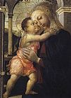 Sandro Botticelli Canvas Paintings - Madonna and Child